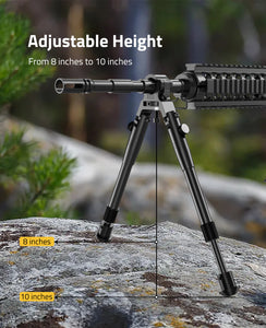 Adjustable Height 8-10 Inches Rifle Bipod for Shooting