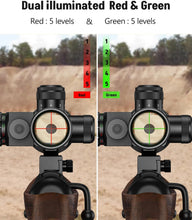 Load image into Gallery viewer, MidTen 2.5-10x40 Mil-dot Rifle Scope with Red Laser Combo
