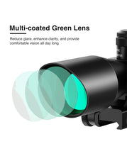 Load image into Gallery viewer, MidTen 2.5-10x40 Mil-dot Rifle Scope with Red Laser Combo
