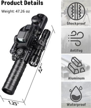 Load image into Gallery viewer, MidTen 3-9x32EG 5-in-1 Illuminated Scope Combo with Dot Sight Laser Sight &amp; 20mm Mount
