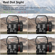 Load image into Gallery viewer, MidTen 4-12x50 AO 3-in-1 Illuminated Rifle Scope Combo Optics - Green Laser
