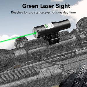 MidTen 4-16x50 AO 3-in-1 Illuminated Rifle Scope Combo Optics