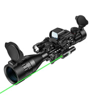 Load image into Gallery viewer, MidTen  4-16x50 AOEG 4-in-1 Tactical Rifle Scope Combo Optics
