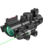 Load image into Gallery viewer, MidTen 4x32 Prism Tactical Rifle Scope with Laser
