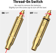 Load image into Gallery viewer, MidTen Crossbow Red/Green Laser Bore Sight with On/Off Switch
