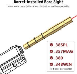 MidTen Laser Bore Sight for 9MM/380ACP/.38SPL/.357MAG