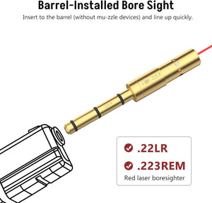 MidTen Laser Bore Sight for .22LR/.223REM/5.56MM Cal