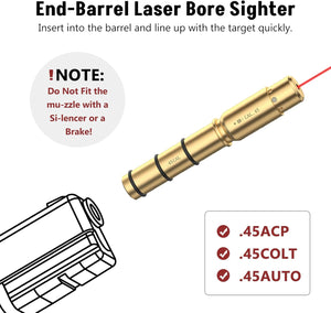 MidTen Laser Bore Sight for .45Cal