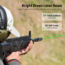 Load image into Gallery viewer, MidTen Rechargeable Red/Green Laser Bore Sight Kit 32 Adapters for 0.17 to 12GA Cal
