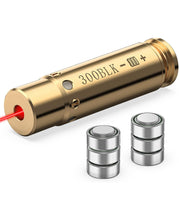 Load image into Gallery viewer, MidTen Red Bore Sight Laser for 300BLK Red Laser Boresighter with 6pcs Batteries
