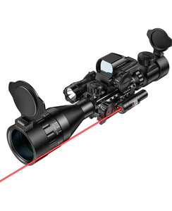 MidTen  4-16x50 AOEG 4-in-1 Tactical Rifle Scope Combo Optics