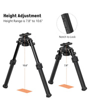 Load image into Gallery viewer, Height Adjustment
Height Range is 7.8" to 10.6"
