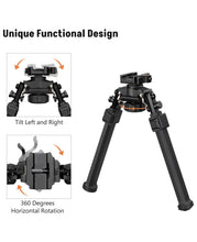 Load image into Gallery viewer, MidTen Quick Release Bipod for Hunting and Shooting
