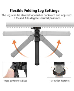 MidTen Quick Release Bipod for Hunting and Shooting