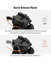 Load image into Gallery viewer, MidTen Quick Release Bipod for Hunting and Shooting
