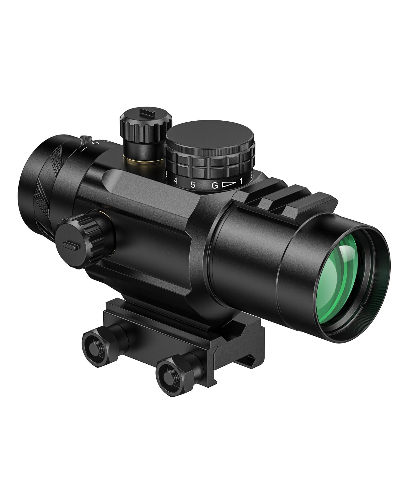 MidTen 3x32 Prism Rifle Scope Red & Green Illuminated BDC Reticle Scop