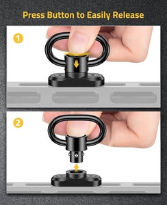 Quick Detach Sling Swivel Mount with Press Button