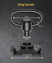 Load image into Gallery viewer, 1.25 Inches Sling Swivels for M-rail
