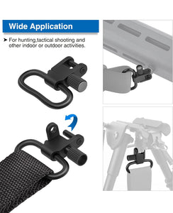 QD Sling Swivels for Hunting, Tactical Shooting and Bipods