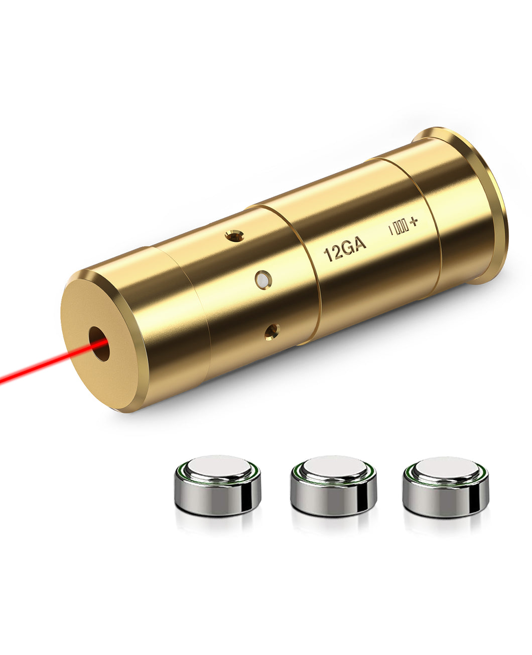 MidTen 12 Gauge Laser Red Dot Boresighter with 3 Batteries