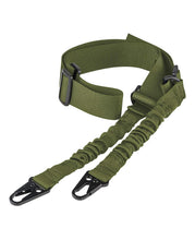 Load image into Gallery viewer, Army Green 2 Point Sling with Metal Eagle Hooks
