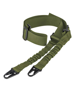 Army Green 2 Point Sling with Metal Eagle Hooks