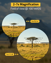 Load image into Gallery viewer, MidTen 21mm Picatinny Rings – field ofview
