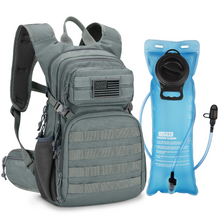 Load image into Gallery viewer, MidTen 22L Hydration Backpack – hydration bladder, grey
