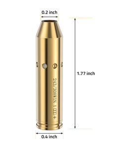 The size details of .243 308 cal bore sighter 