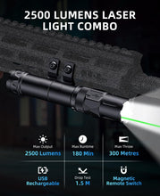 Load image into Gallery viewer, MidTen 2500 Lumens Rifle Laser Light Combo – light combo max output
