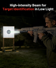 Load image into Gallery viewer, MidTen 2500 Lumens Rifle Laser Light Combo – target identification in low light
