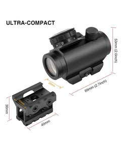 Ultra Compact Red Dot Sight for 20mm Picatinny Rail