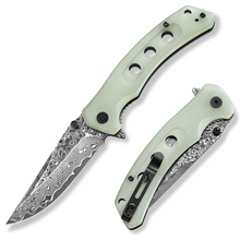 Load image into Gallery viewer, MidTen 3 26 VG10 66-Layer Damascus Pocket Knife – d, natural
