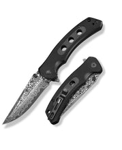 Load image into Gallery viewer, MidTen 3 26 VG10 66-Layer Damascus Pocket Knife – s o, black
