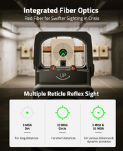 Load image into Gallery viewer, MidTen 32MOA Circle Red/Green Dot Sight – multiple reticle reflex sight
