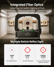 Load image into Gallery viewer, MidTen 32MOA Circle Red/Green Dot Sight – multiple reticle reflex sight, Red Dot
