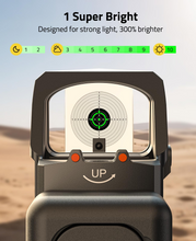 Load image into Gallery viewer, MidTen 32MOA Circle Red/Green Dot Sight – up Green, Dot
