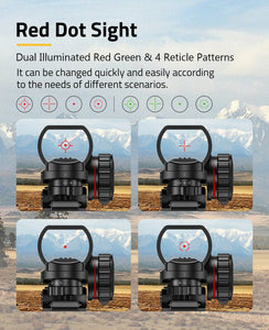Rifle Scope with Red Dot Sight for Outdoors