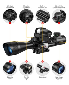 3-in-1 Rifle Scope Combo Structure Details