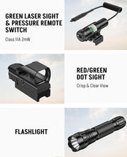 Load image into Gallery viewer, MidTen 4-16X50 AO Rifle Scope Combo with Dual Illuminated &amp; 4 Holographic Reticle
