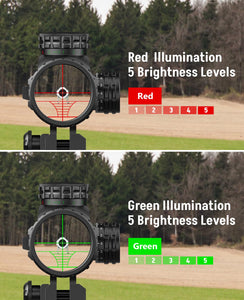 MidTen 4-16X50 AO Rifle Scope Combo with Dual Illuminated & 4 Holographic Reticle
