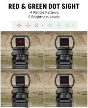 Load image into Gallery viewer, MidTen 4-16X50 AO Rifle Scope Combo with Dual Illuminated &amp; 4 Holographic Reticle
