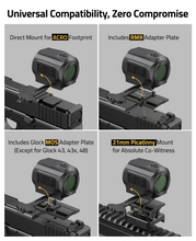 Load image into Gallery viewer, MidTen 46MOA Multi-Reticle Sight – direct mount for acro footprint
