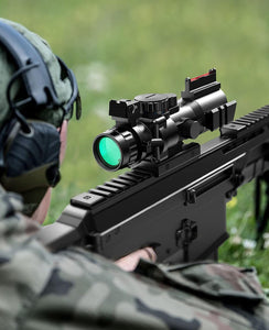 MidTen 4x32 Tactical Rifle Scope with Fiber Optics