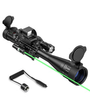 Load image into Gallery viewer, MidTen 6-24x50 AO Rifle Scope Combo, Rangefinder Reticle Long Range Scope
