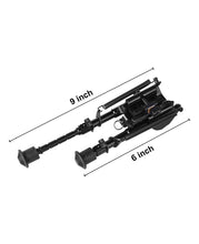 Load image into Gallery viewer, 6-9 Inches Adjustable Height Rifle Bipod with Rubber Pads
