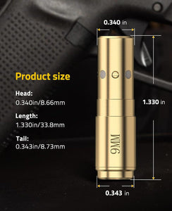 9mm Laser Boresighter Size Details