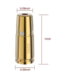 The size details of 9mm laser bore sighter