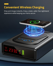 Load image into Gallery viewer, MidTen Biometric Gun Safe with drop and charge instantly. enjoy a sleek, cable-free nightstand
