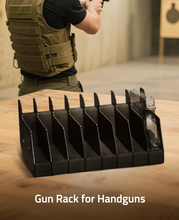Load image into Gallery viewer, MidTen Safe Handgun Rack with gun rack for handguns 8 Slots
